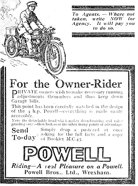 Powell Motor Cycles, Wrexham                                     