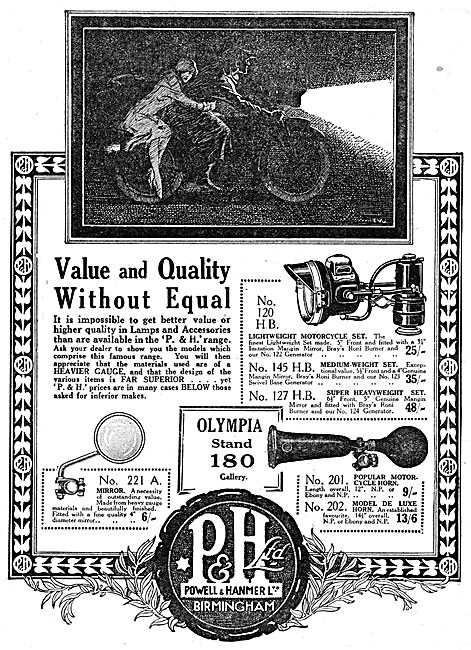 Powell & Hammer Motor Cycle Lighting & Accessories               