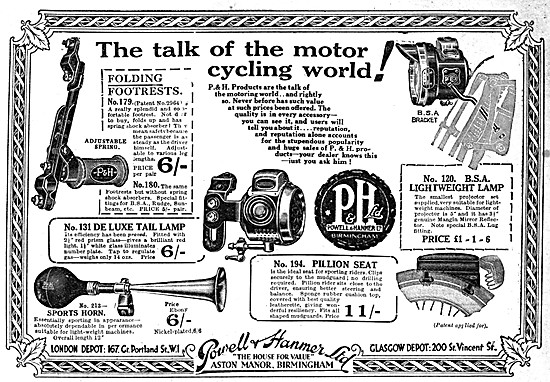 Powell & Hanmer Motor Cycle Accessories - Sports Horn            