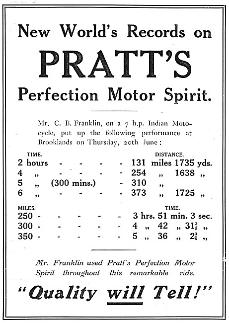 Pratts Perfection Motor Spirit - Pratts Petrol                   