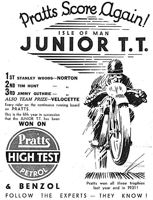 Pratts Motor Spirit - Pratts High Test Petrol & Benzol           