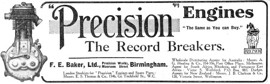 Precision Engines - 1913 Precision Motor Cycle Engines           