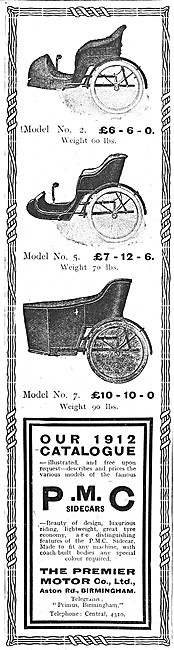 1912 Premier Sidecars                                            