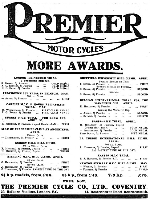 Premier Motor Cycles                                             