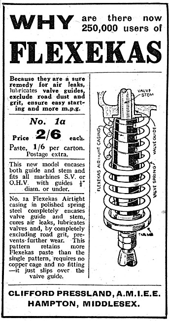 Presland Flexekas Valve Stem Lubricator & Leak Preventer 1927    