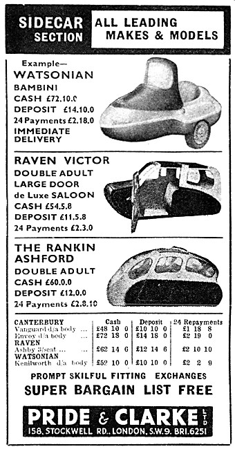 Pride & Clarke Sidecars - Rankin Sidecar                         