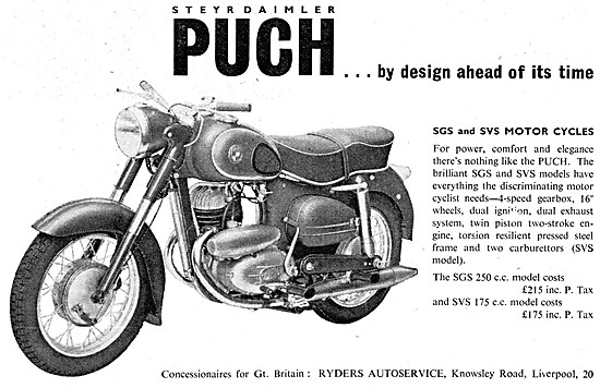 Puch SGS Motor Cycles                                            