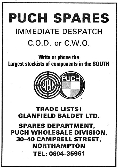 Puch Spares Department, 30-40  Campell St, Northampton           