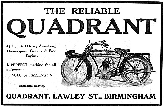 1913 Quadrant 4.5 hp Motor Cycle                                 