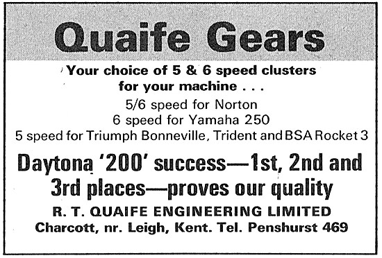 Quaife Gears For Motorcycles                                     