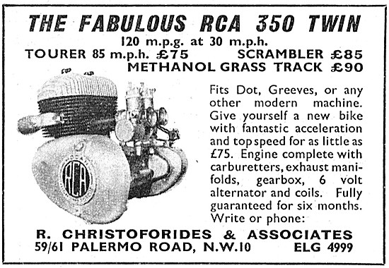 RCA 350 Twin Motor Cycle Engine                                  