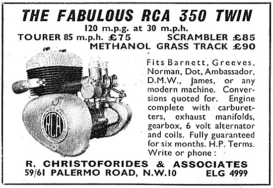 RCA 350 Twin Motor Cycle Engine (Additional Models)              