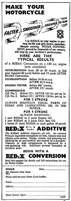 REDeX Petrol Additive - REDex Upper Cylinder Lubricant           