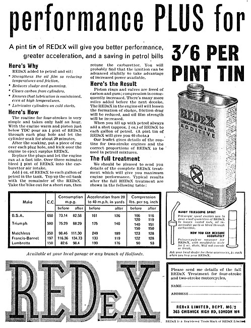 REDeX Petrol Additive - REDex Upper Cylinder Lubricant           