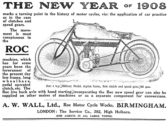 1908 ROC Motor Cycles - ROC Military Motor Cycle                 