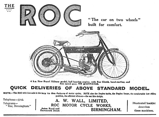 4 hp ROC New Royal Military Model Motor Cycle                    