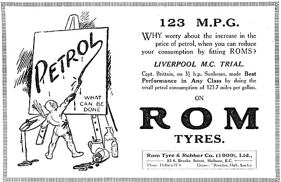 1920 ROM Tyres Advert                                            