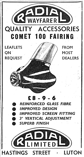 Radial Motor Cycle Parts - Radial Wayfarer Comet 100 Fairing     