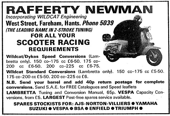 Rafferty Newwman Scooter Racing Products                         