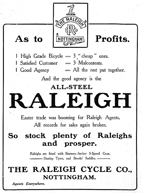 Raleigh Motor Cycles & Bicycles                                  