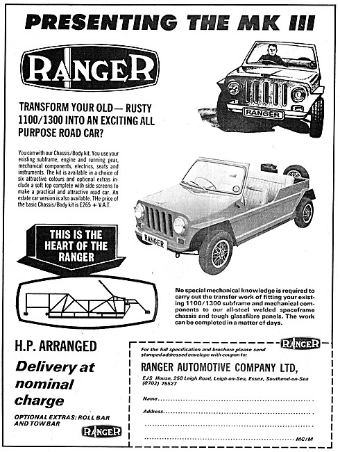 Ranger Kit Cars                                                  