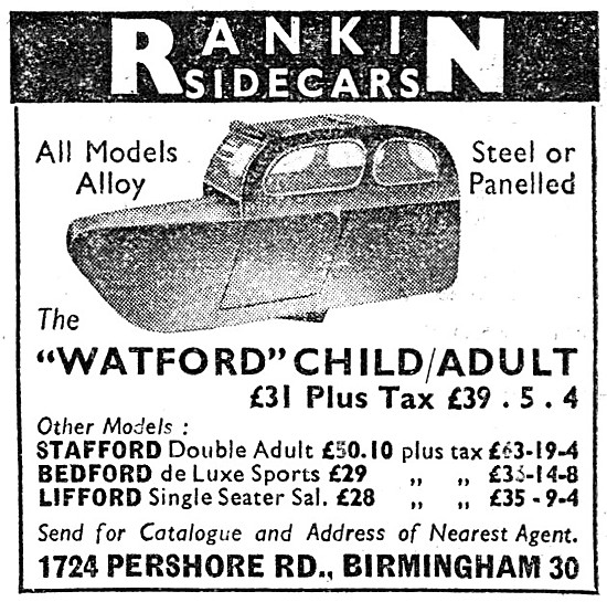 Rankin Watford Sidecar                                           