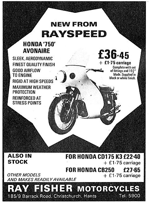 Ray Fisher Rayspeed Motorcycle Fairings                          
