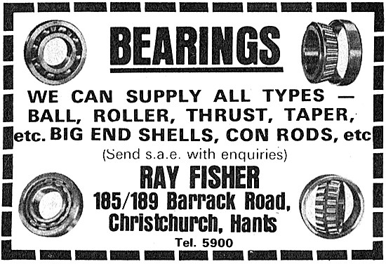Ray Fisher. Stockists For Motorcycle Bearings                    