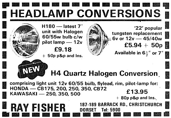 Ray Fisher Headlamp Conversions                                  
