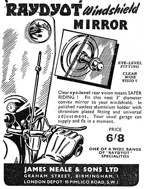 Raydyot Motor Cycle Windshield Mirror                            