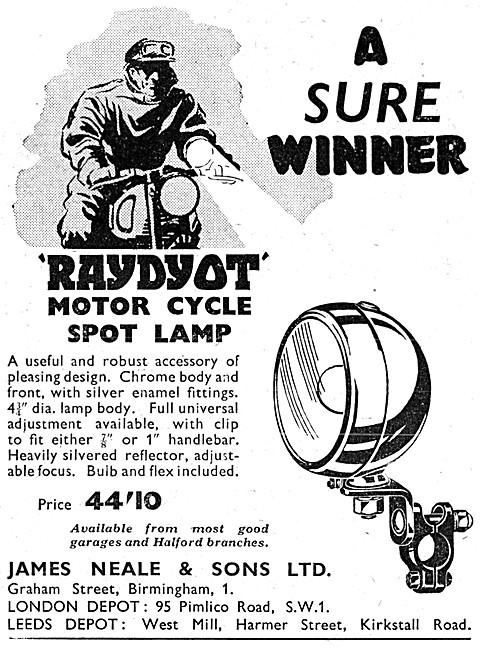 Raydyot Motor Cycle Spot Lamp                                    