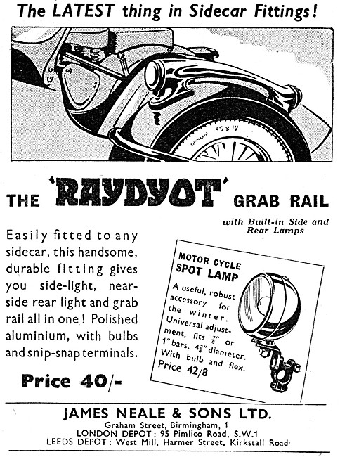 Raydyot Motor Cycle Accessories - Raydyot Sidecar Grab Rail      