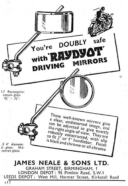 Raydyot Motor Cycle Driving Mirrors                              