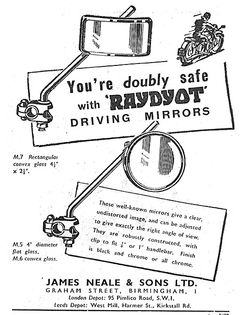 Raydyot Motor Cycle Rear View Mirrors                            