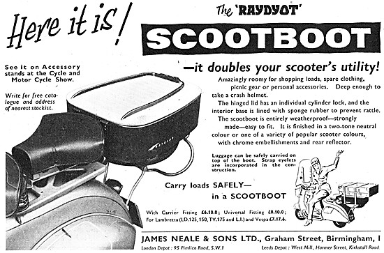 1958 James Neale Scootboot : Raydyot Scootboot                   