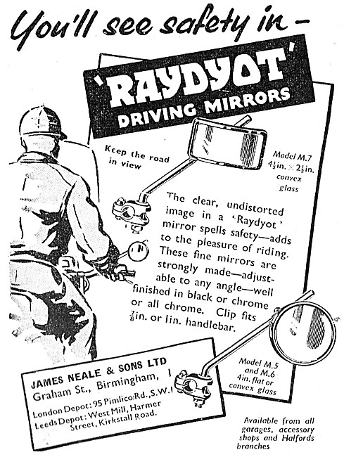 Raydyot Motor Cycle Rear View Mirrors                            