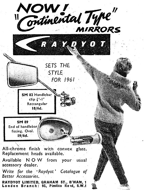 Raydyot Motor Cycle Handlebar Mirrors                            