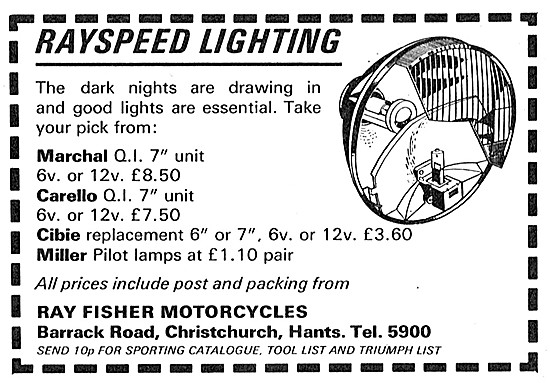 Rayspeed Motorcycles Lighting Sets                               