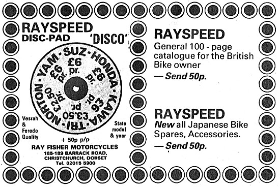 Rayspeed Motorcycles & Disco Disc-Pads                           