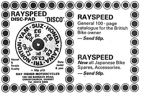 Rayspeed Motorcycles & Disco Disc-Pads                           