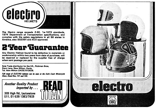 Read Titan Electro Helmets                                       