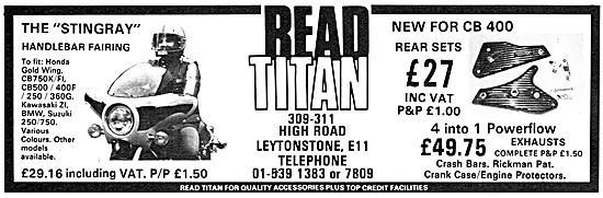 Read Titan Stingray Handlebar Fairing                            