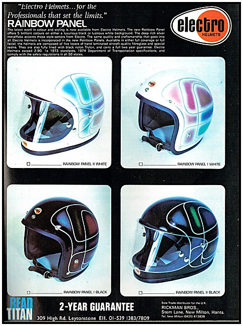 Read Titan Electro Helmets - Electro Rainbow Helmets             