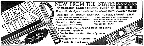 Read Titan Mercury Carburetter Synchronisation Tuner             