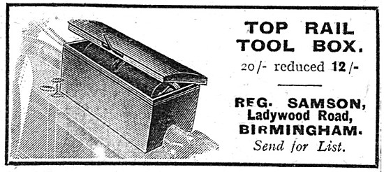 Reg Samson Top Rail Tool Box                                     