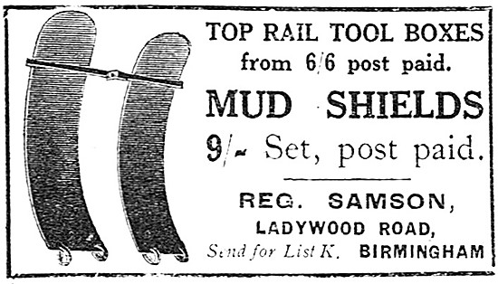 1923 Reg Samson Mud Shield                                       