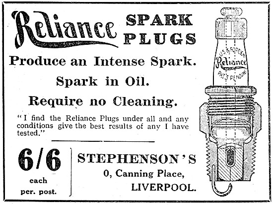 Reliance Spark Plugs                                             