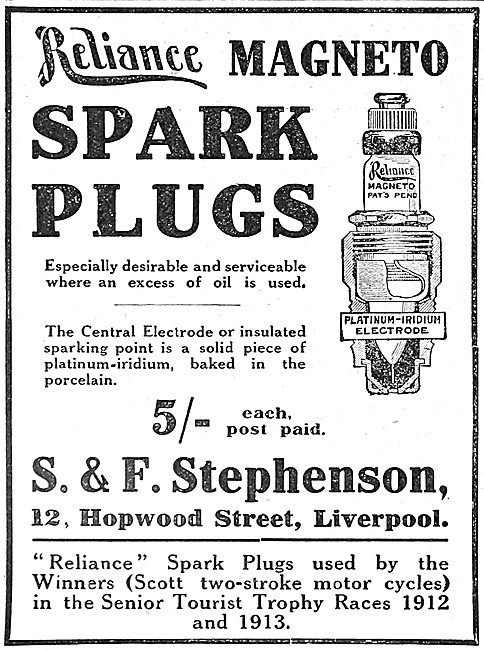 Reliance Magneto Spark Plugs                                     