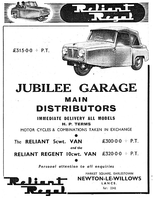 1954 Reliant Regal                                               