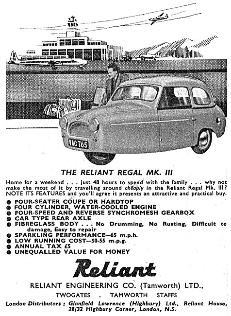 Reliant Regal Mk.III 1958                                        